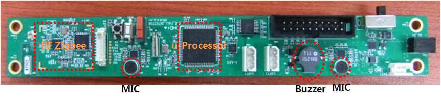 1차 제작된 낙상감지 센서 PCB