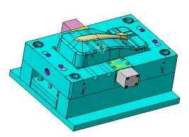 사출압축금형 구조 및 모델링 형상(3D도면)