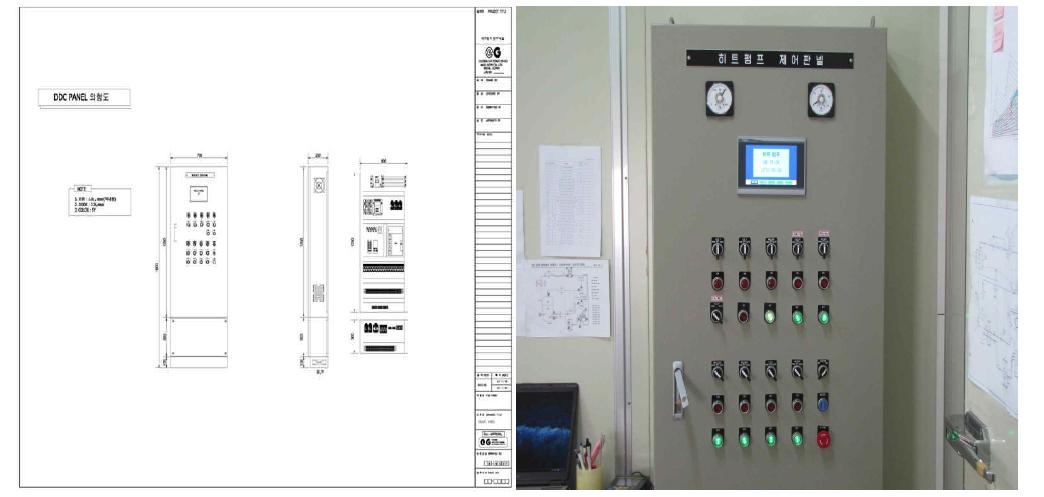 제어판넬 도면 및 사진