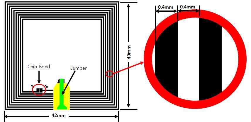 HF 태그 안테나 도면