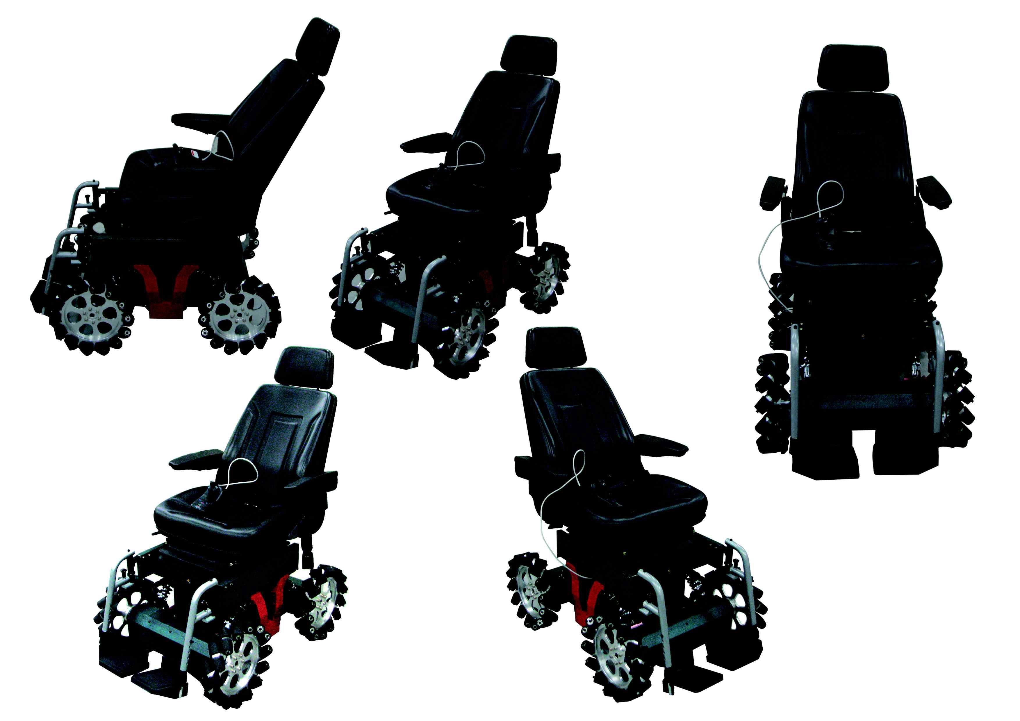 최종 개발 완료된 메카넘 휠을 이용한 휠체어