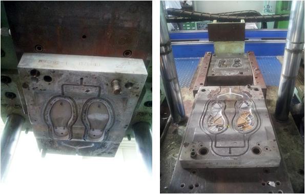 기능성 outsole의 금형 사진