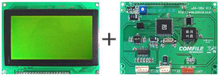 그래픽 LCD PCB 구성