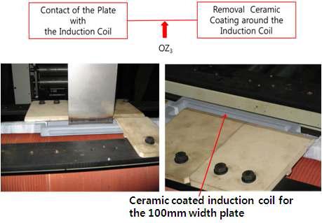 인덕션 코일의 세라믹 코팅 보완