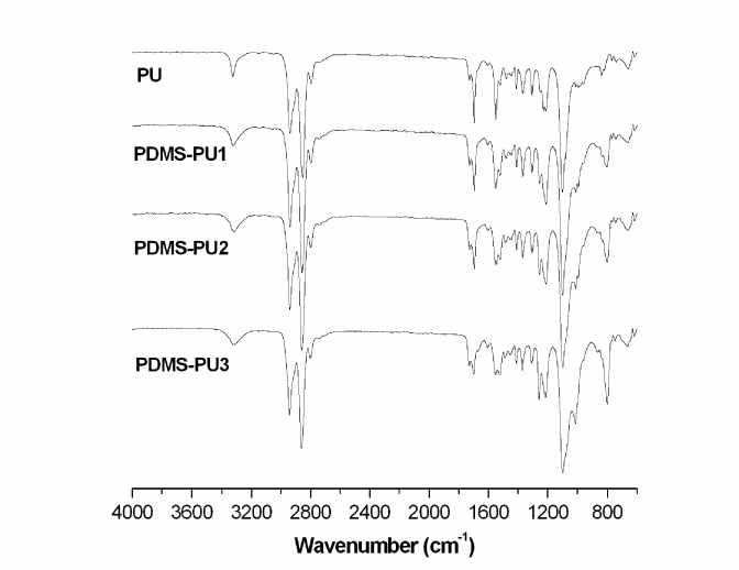실리콘변성우레탄 폴리머의 FTIR스펙트럼