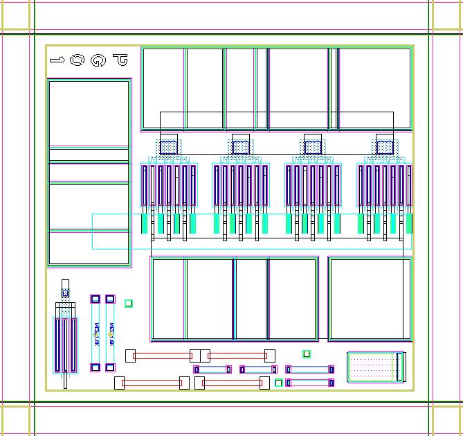 SiP 수신칩용 LNA MMIC layout 도면