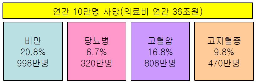 생활 습관 질환과 의료비 지출