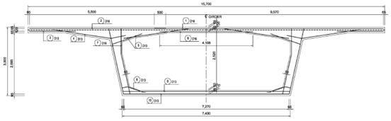 인천대교 고가교 – 부재단면 주철근 조립도