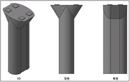 하부 B Type 4 의 3차원 모델