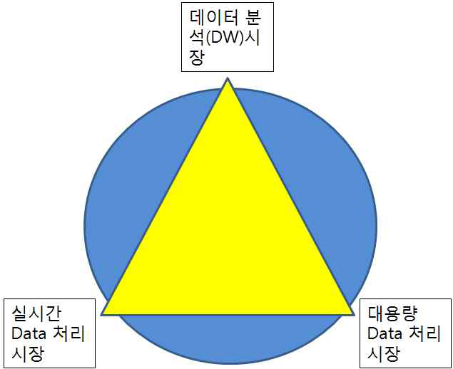 현재 DB시장 분류와 DBMS제품 시장 커버 정도