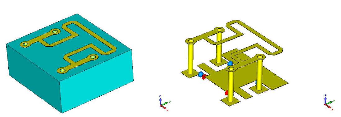 LTCC 회로도-3에 대한 PCB 3D 도면 설계