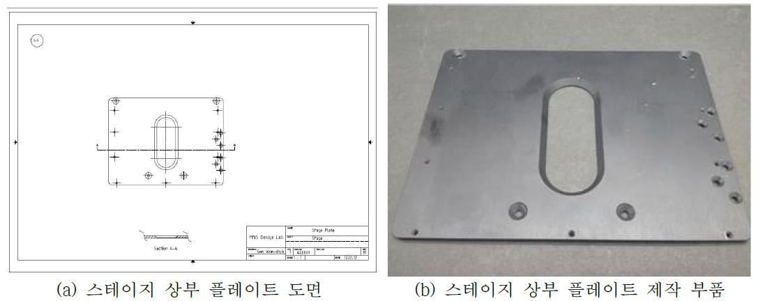 스테이지 상부 플레이트 부품