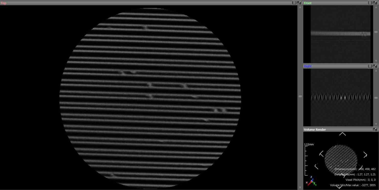 Grating (G0-sample2) CT 이미지 (평면 확대).