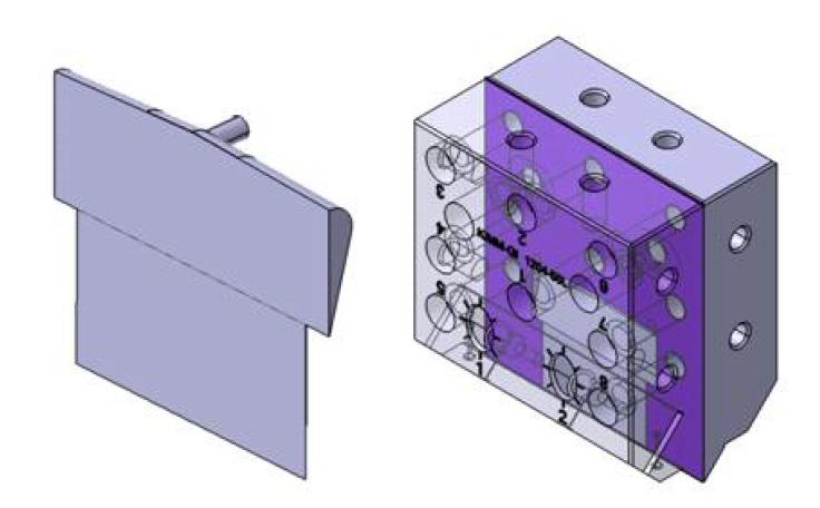 CFD 분석을 위한 코팅 폭 50 mm의 슬롯다이의 모델링