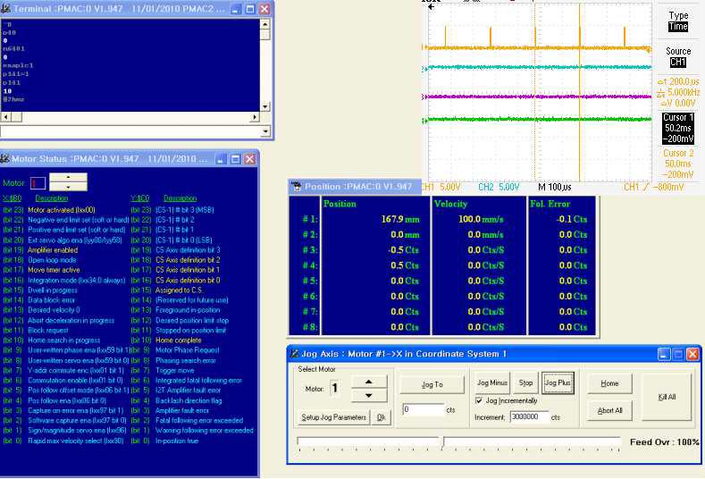 Stage Velocity 100㎜/s Moving – Trigger Frequency 5.0㎑