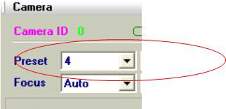 Camera Control Window 화면