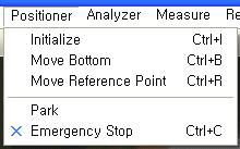 Positioner Menu