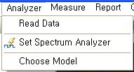 Analyzer Menu