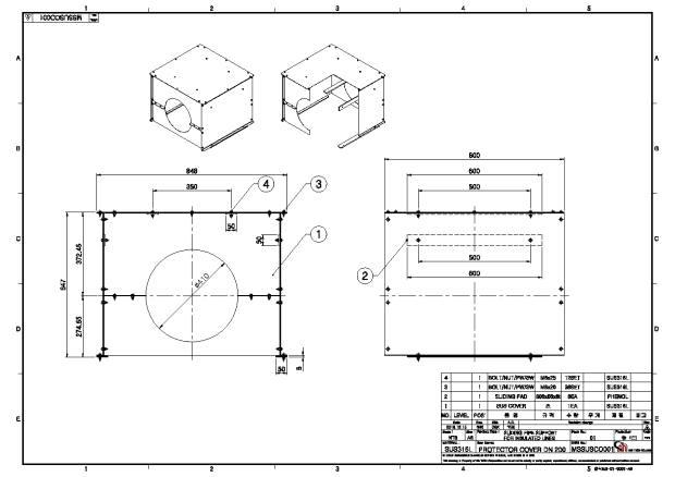 SUS316 Protector-200A 도면