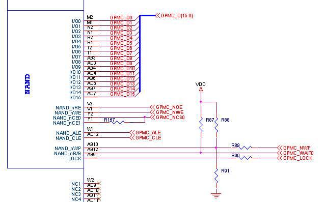 NAND Flash Memory Schematic