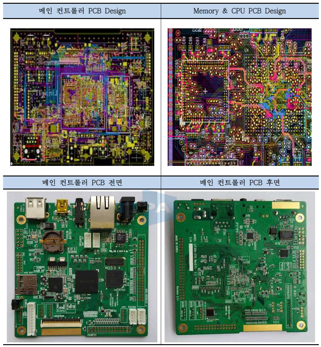 메인 컨트롤러 PCB 디자인 및 실물