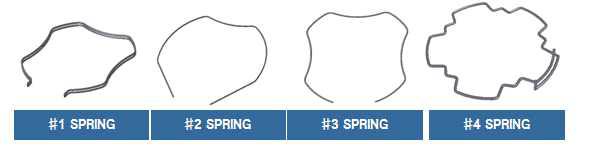 특허 회피용 스프링 초기 설계 4종