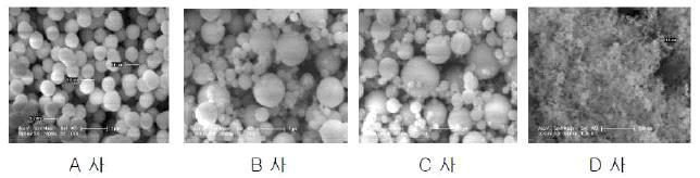 실리카 분말 SEM 사진
