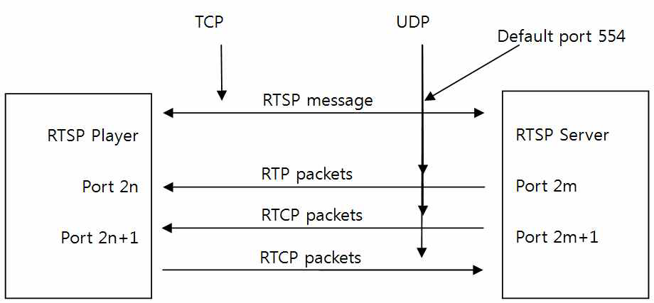 UDP를 통한 RTSP 서비스