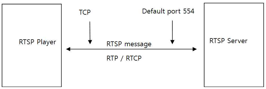 TCP를 통한 RTSP 서비스