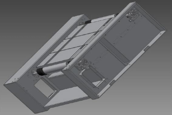 belt type의 conveyor 장치 3D 도면 2