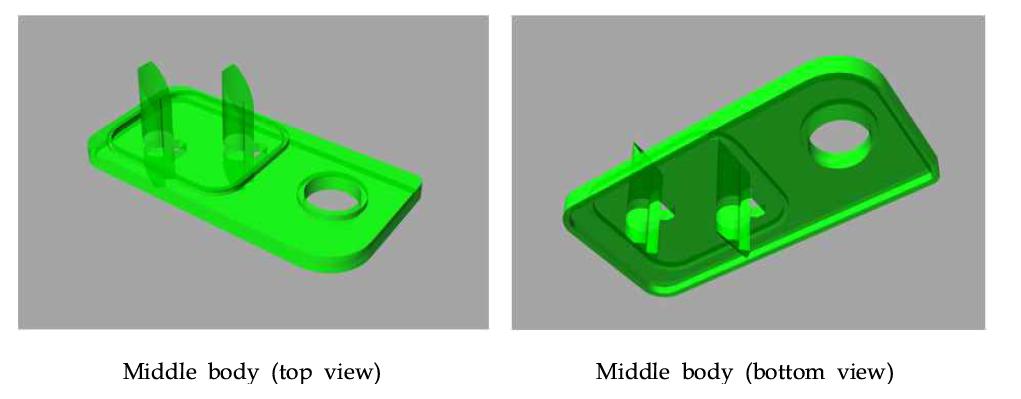 catridge 시제품의 Middle body