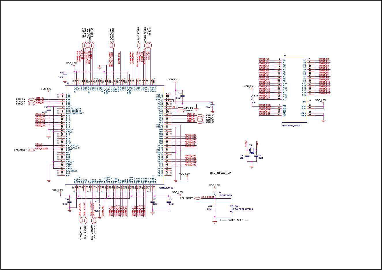 숫자인식 검침단말기 CPU 블록