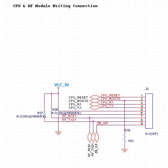 Connector for CPU & RF writing