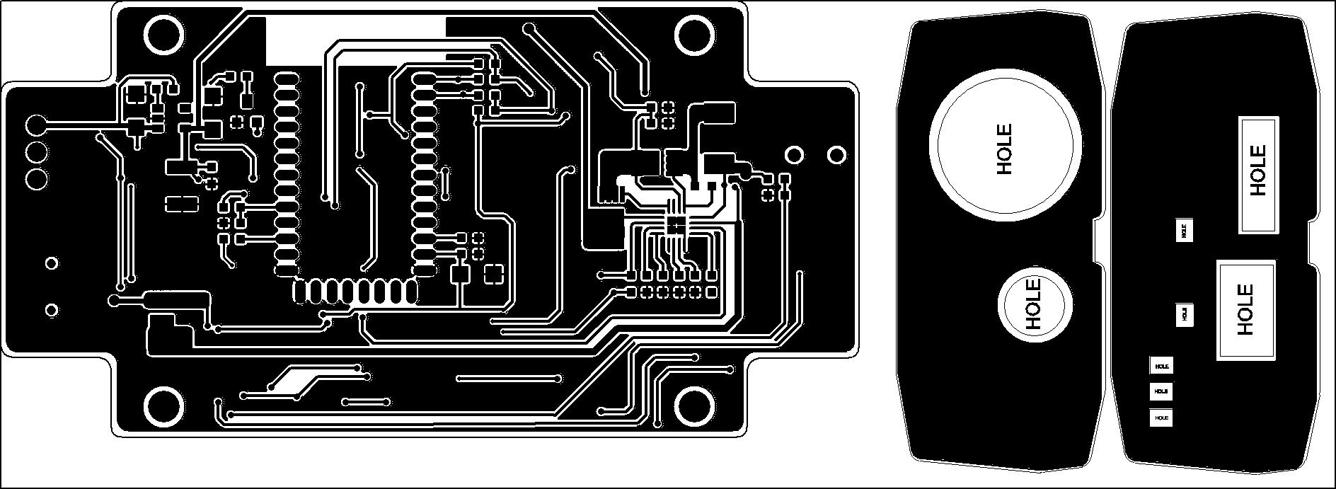 TS-100 bottom layer routing