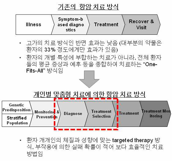 맞춤형 치료에 의한 항암 치료방식