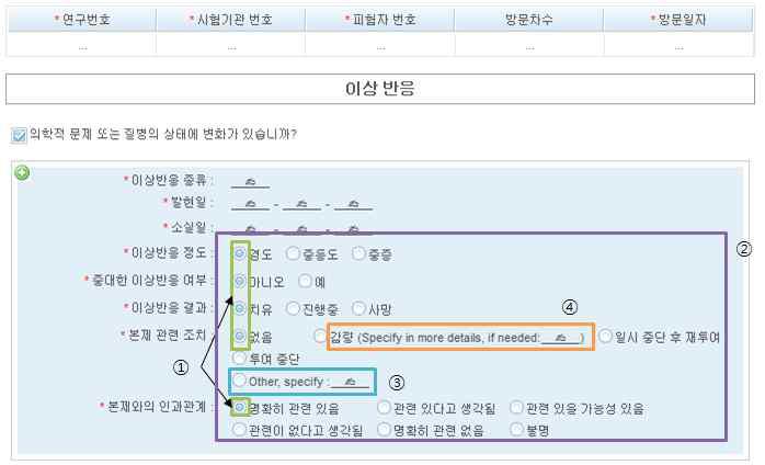 CodeList의 추가 기능을 이용한 전자 증례기록지의 다양한 데이터 입력