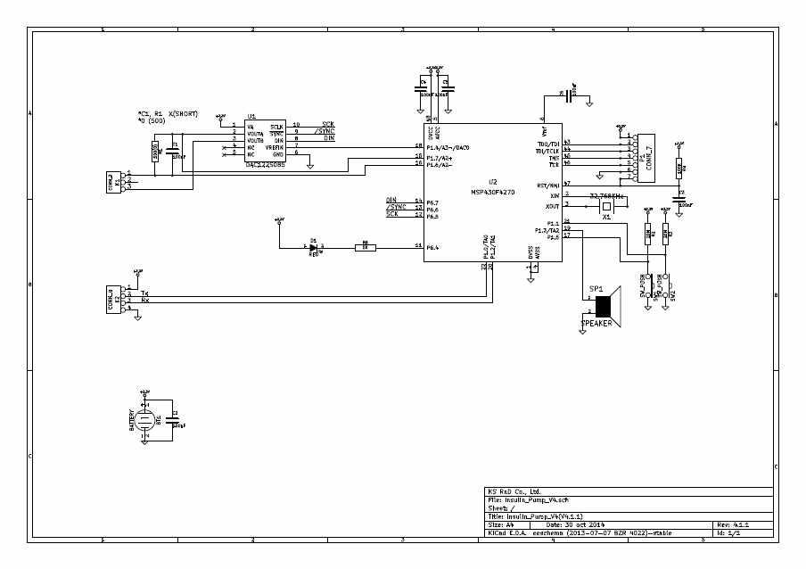 임베디드형 기기의 내장 PCB 회로도