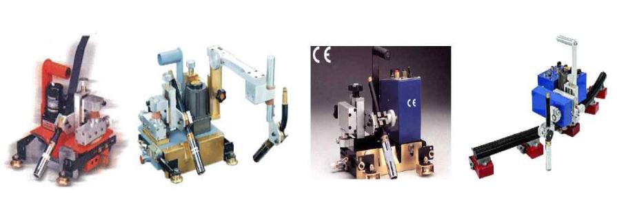 시판중인 다양한 종류의 자동용접 캐리지