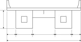 그림 7.1 강상자형 거더교 가정단면