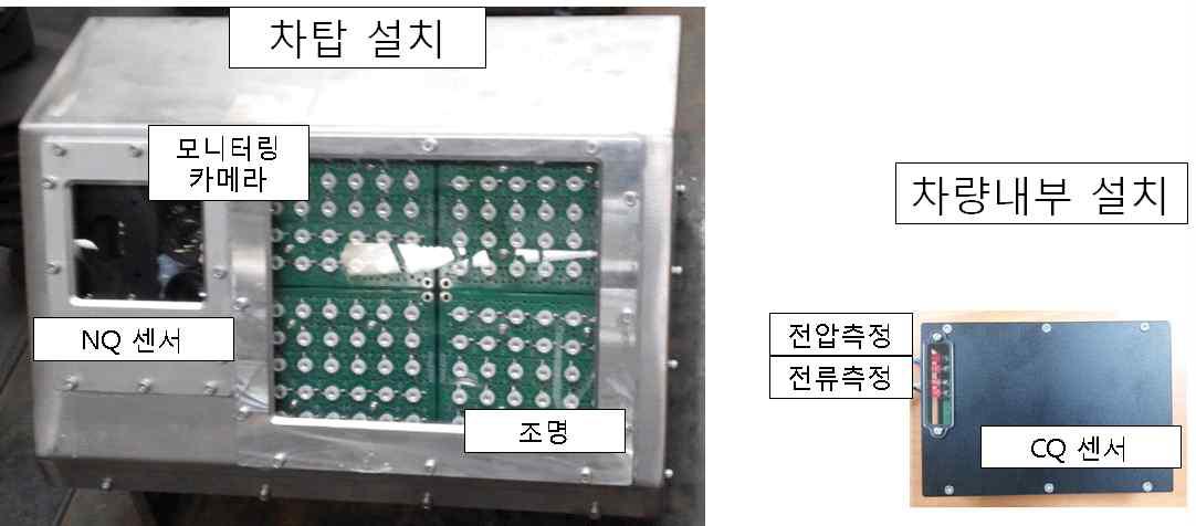 ktx36호에 시설치한 전차선 이선 측정 장치 사진