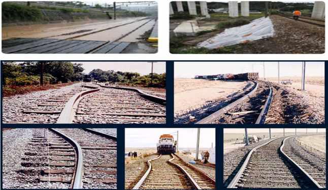 기후변화에 따른 이상기후 발생으로 철도 인프라 피해사례