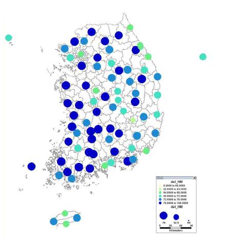 습도 분포