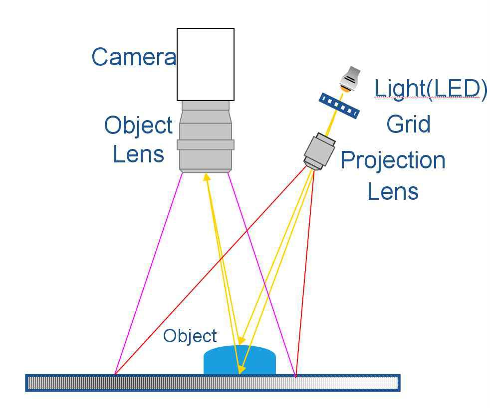 Phase shifting Projection Moire