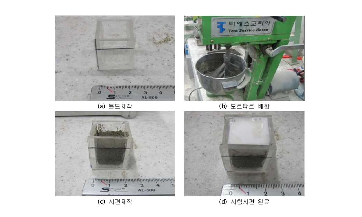 광촉매의 적용기법에 따른 시편제작