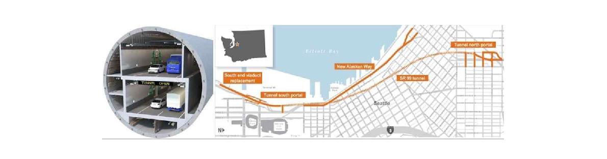 Alaskan way viaduct and seawall Replacement 복층터널