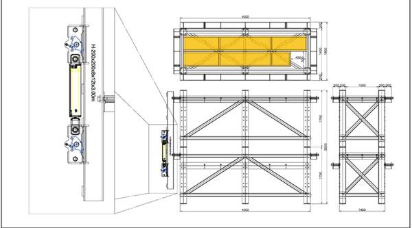 구동부(Lifting Mechanism) 및 Mini Tower 실험 개요도