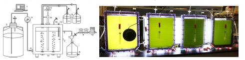 그림 4. Flat panel phorobioreactors (Kwon et al., 2012)