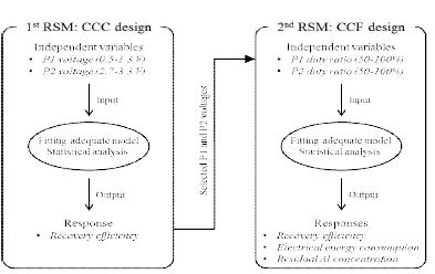 그림 3 Flow diagram of response surface methodologies (RSMs)