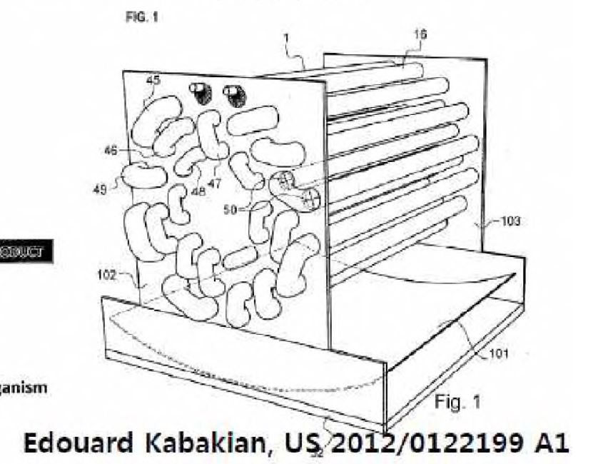 FIG.1. Edouard Kabakian ,US 2012/0122199 A1