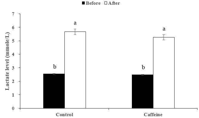 Effects of Caffeine on Lactate Level.